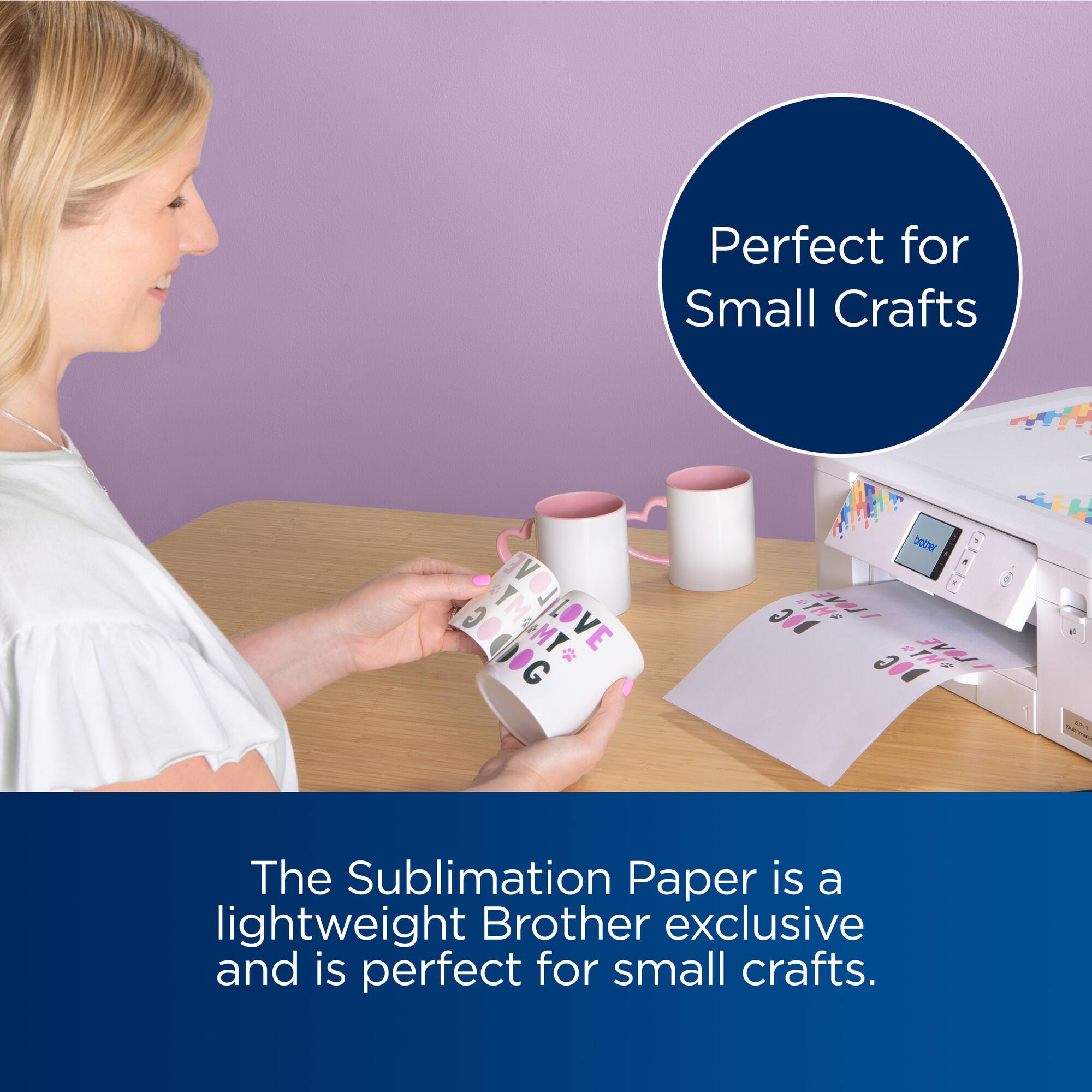 Brother 8.5" x 11" Sublimation Paper, 100 Sheets
